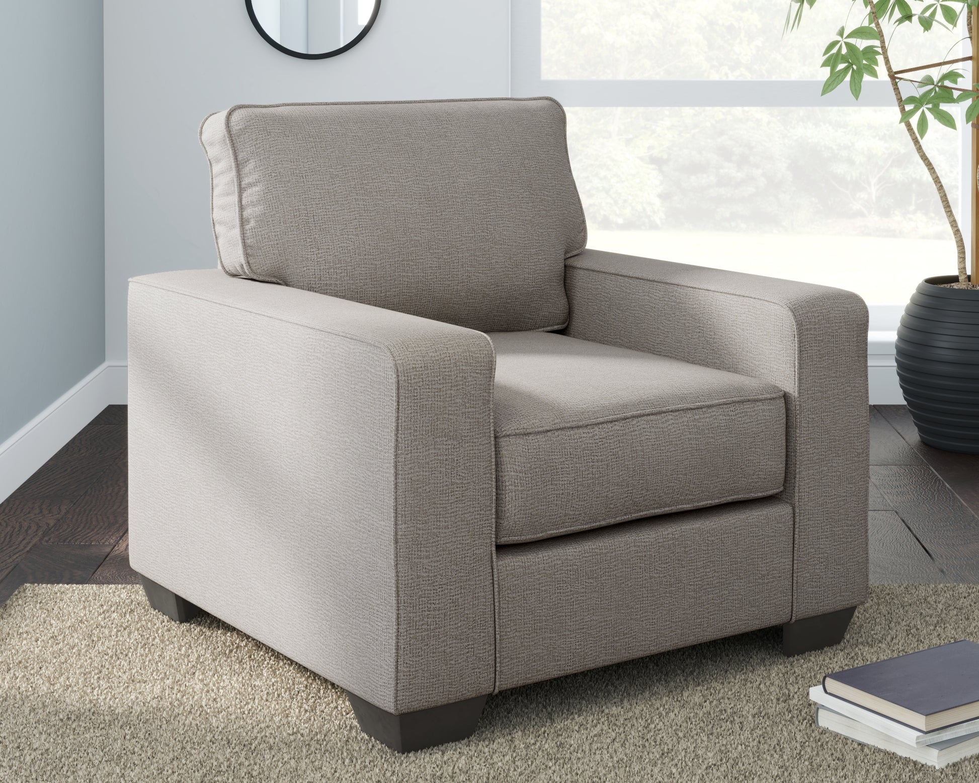 Haines Furniture Outlet - Ashley Furniture - Greaves Living Room - Chair / Stone - 5510420