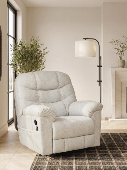 Haines Furniture Outlet - Ashley Furniture - Linenfield Living Room - Zero Wall Recliner - PC5570729
