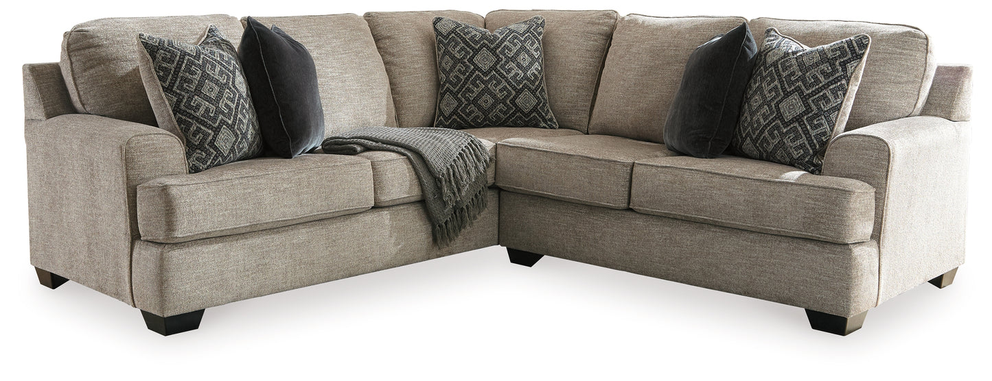Haines Furniture Outlet - Ashley Furniture - Bovarian Sectional - LAF 2-Piece Sectional / Stone - 56103S3