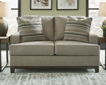 Haines Furniture Outlet - Ashley Furniture - Kaywood Living Room - Loveseat / Granite - 5630335
