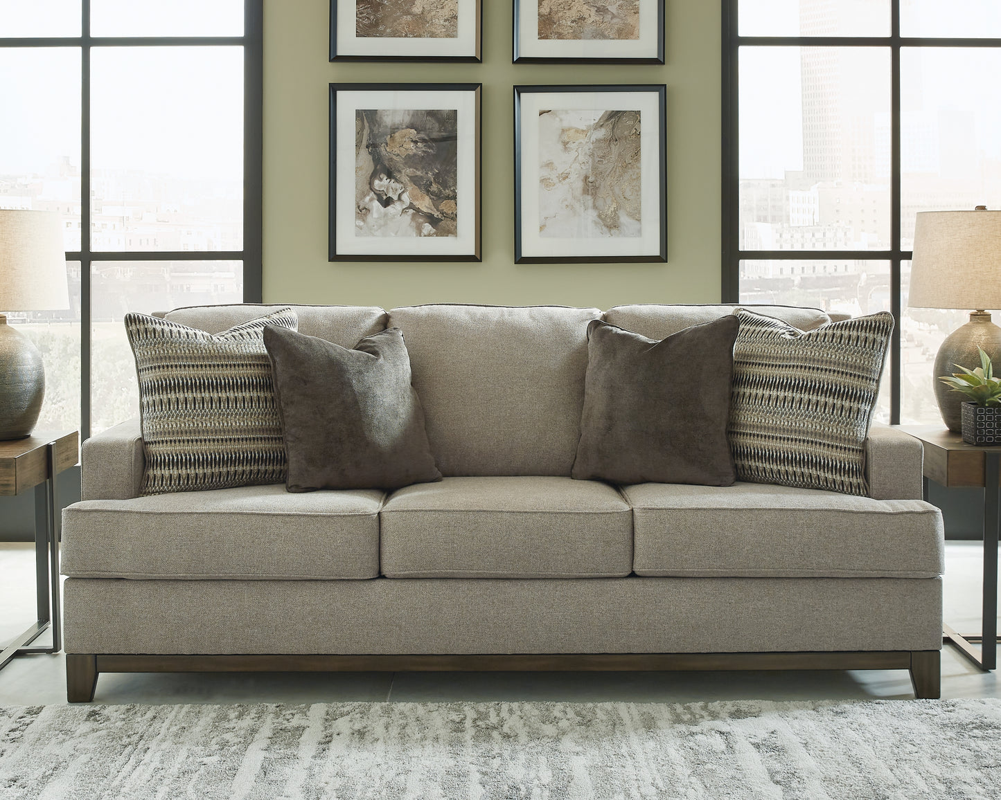 Haines Furniture Outlet - Ashley Furniture - Kaywood Living Room - Sofa / Granite - 5630338