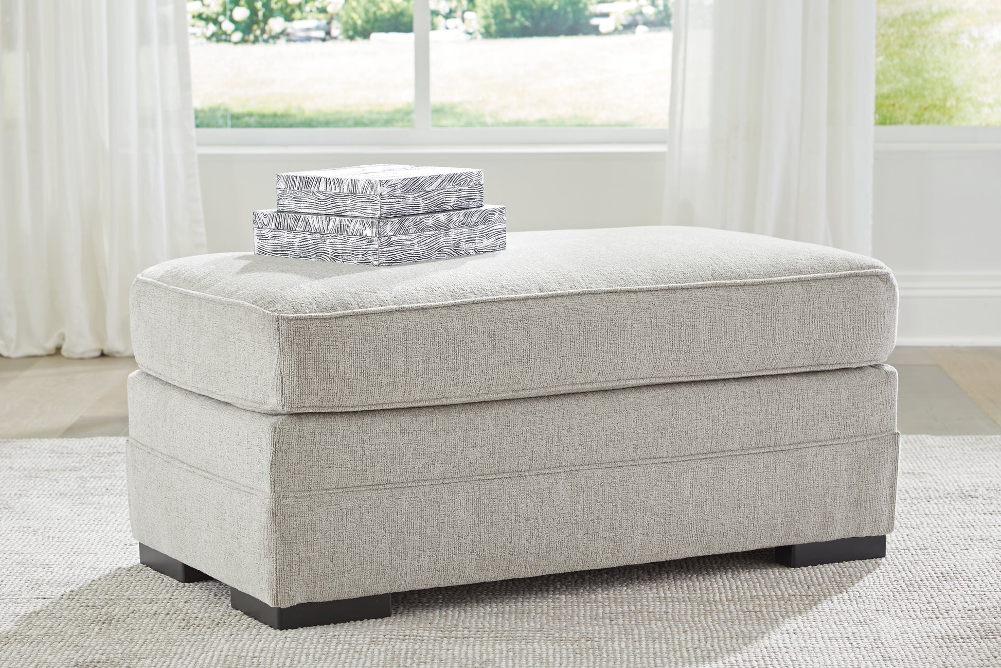 Haines Furniture Outlet - Ashley Furniture - Eastonbridge Living Room - Ottoman / Shadow - 5660314