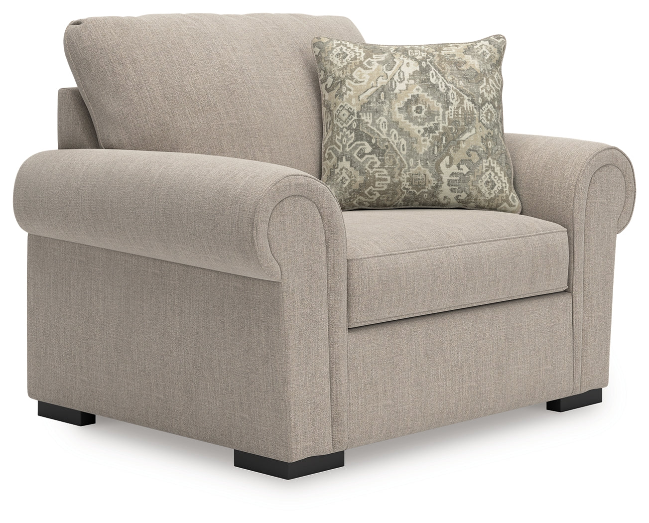 Haines Furniture Outlet - Ashley Furniture - Sararose Living Room - Chair and a Half / Heather - 5710223