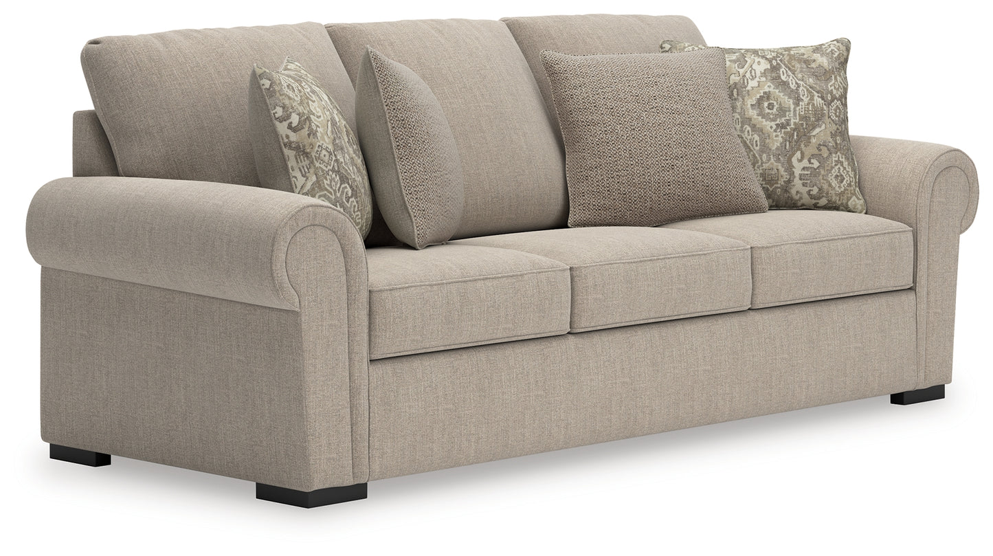 Haines Furniture Outlet - Ashley Furniture - Sararose Living Room - Sofa / Heather - 5710238