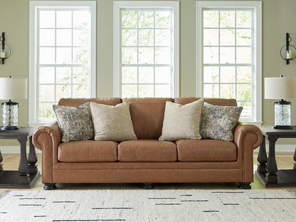 Haines Furniture Outlet - Ashley Furniture - Carianna Living Room - Sofa / Caramel - 5760438