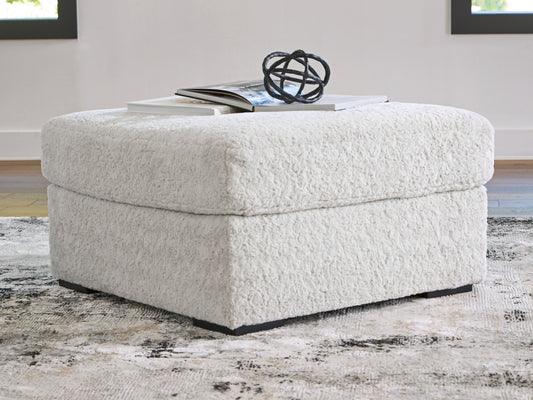 Haines Furniture Outlet - Ashley Furniture - Cuddle Plush Living Room - Oversized Accent Ottoman / Arctic - PC5910608
