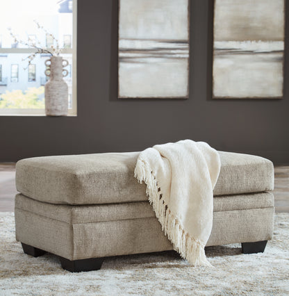 Haines Furniture Outlet - Ashley Furniture - Stonemeade Living Room - Ottoman / Taupe - 5950414