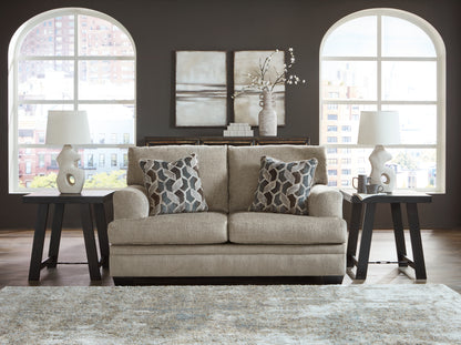 Haines Furniture Outlet - Ashley Furniture - Stonemeade Living Room - Loveseat / Taupe - 5950435