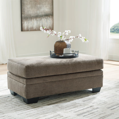 Haines Furniture Outlet - Ashley Furniture - Stonemeade Living Room - Ottoman / Nutmeg - 5950514