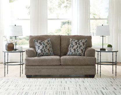 Haines Furniture Outlet - Ashley Furniture - Stonemeade Living Room - Loveseat / Nutmeg - 5950535