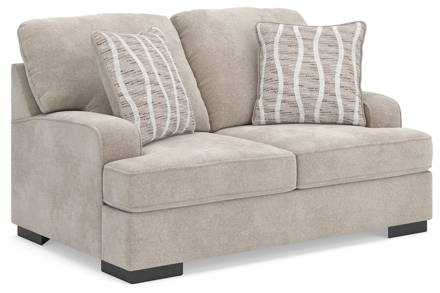 Haines Furniture Outlet - Ashley Furniture - High Profile Living Room - Loveseat / Taupe - 5990235