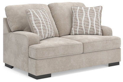Haines Furniture Outlet - Ashley Furniture - High Profile Living Room - Loveseat / Taupe - 5990235