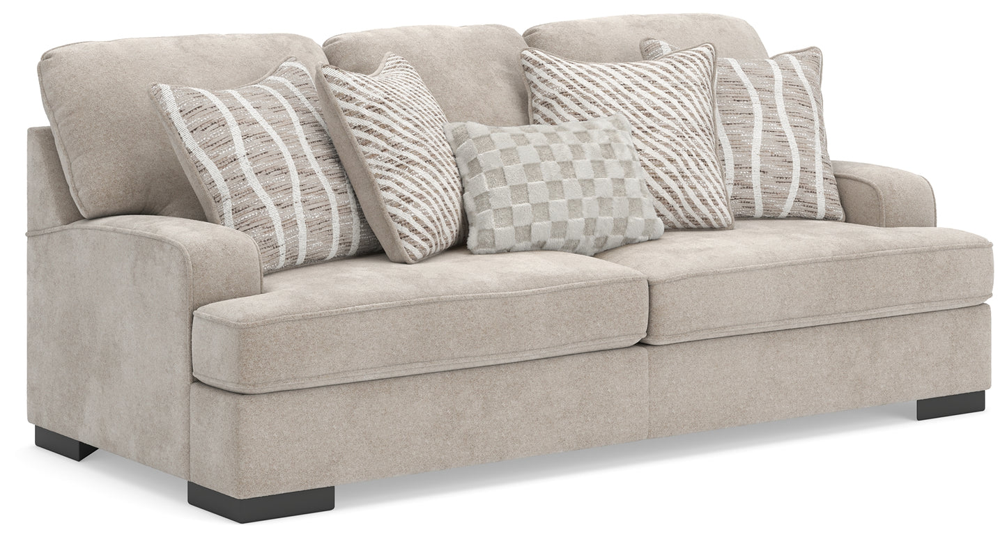 Haines Furniture Outlet - Ashley Furniture - High Profile Living Room - Sofa / Taupe - 5990238