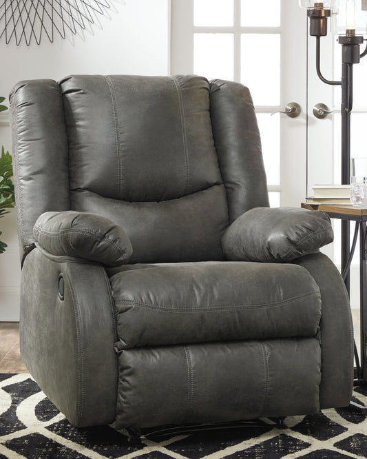 Haines Furniture Outlet - Ashley Furniture - Bladewood Living Room - Zero Wall Recliner / Slate - 6030629
