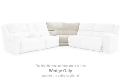 Haines Furniture Outlet - Ashley Furniture - Keensburg Sectional - RAF Reclining Power Loveseat / Linen - 6180775