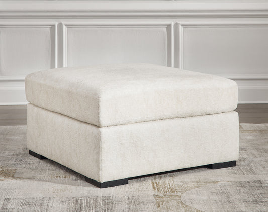 Haines Furniture Outlet - Ashley Furniture - Chessington Living Room - Oversized Accent Ottoman / Ivory - 6190408
