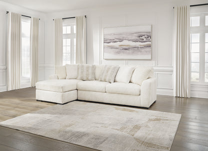 Haines Furniture Outlet - Ashley Furniture - Chessington Sectional - RAF 2-Piece Sectional with Chaise / Ivory - 61904S1