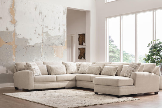 Haines Furniture Outlet - Ashley Furniture - Mandi Point Sectional - RAF 4-Piece Sectional with Chaise - 62606S2