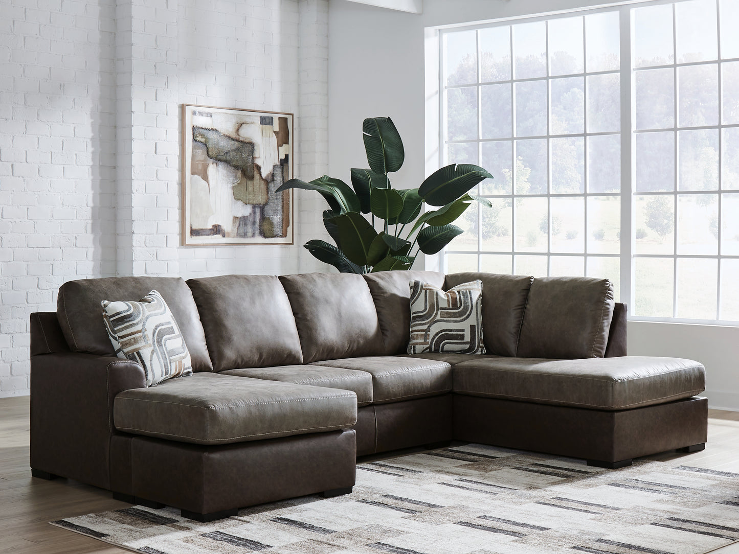 Haines Furniture Outlet - Ashley Furniture - Castille Way Sectional - LAF 2-Piece Sectional with Chaise - PC62703S2