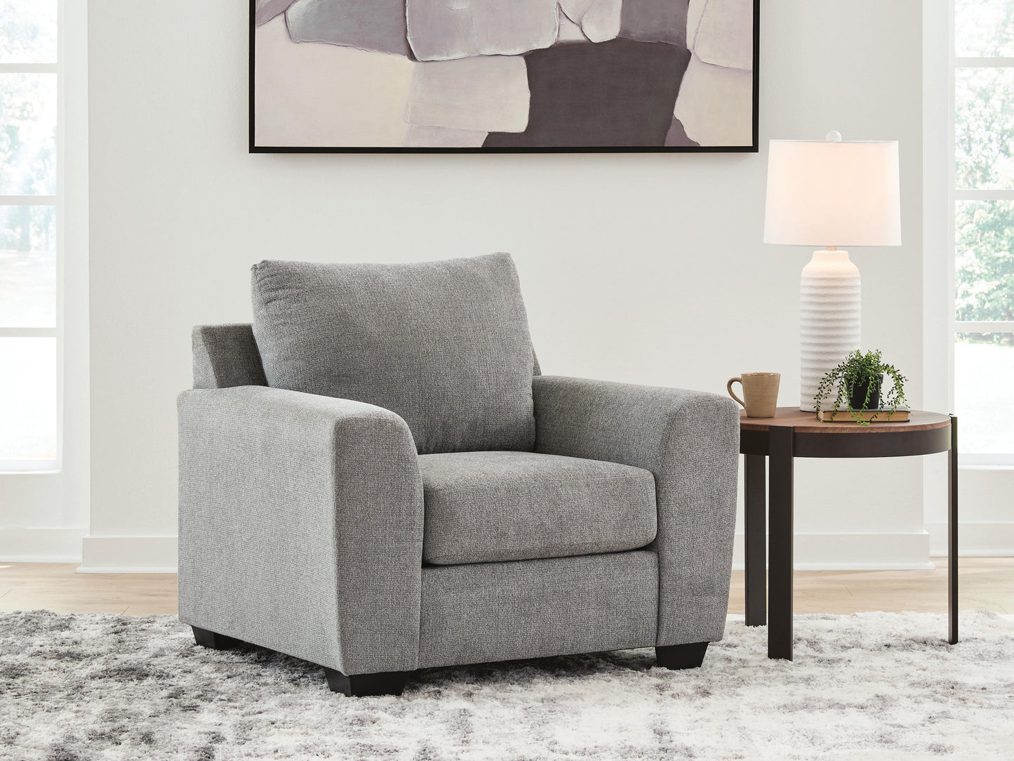 Haines Furniture Outlet - Ashley Furniture - Loreo Living Room - Chair / Flint - 6310320