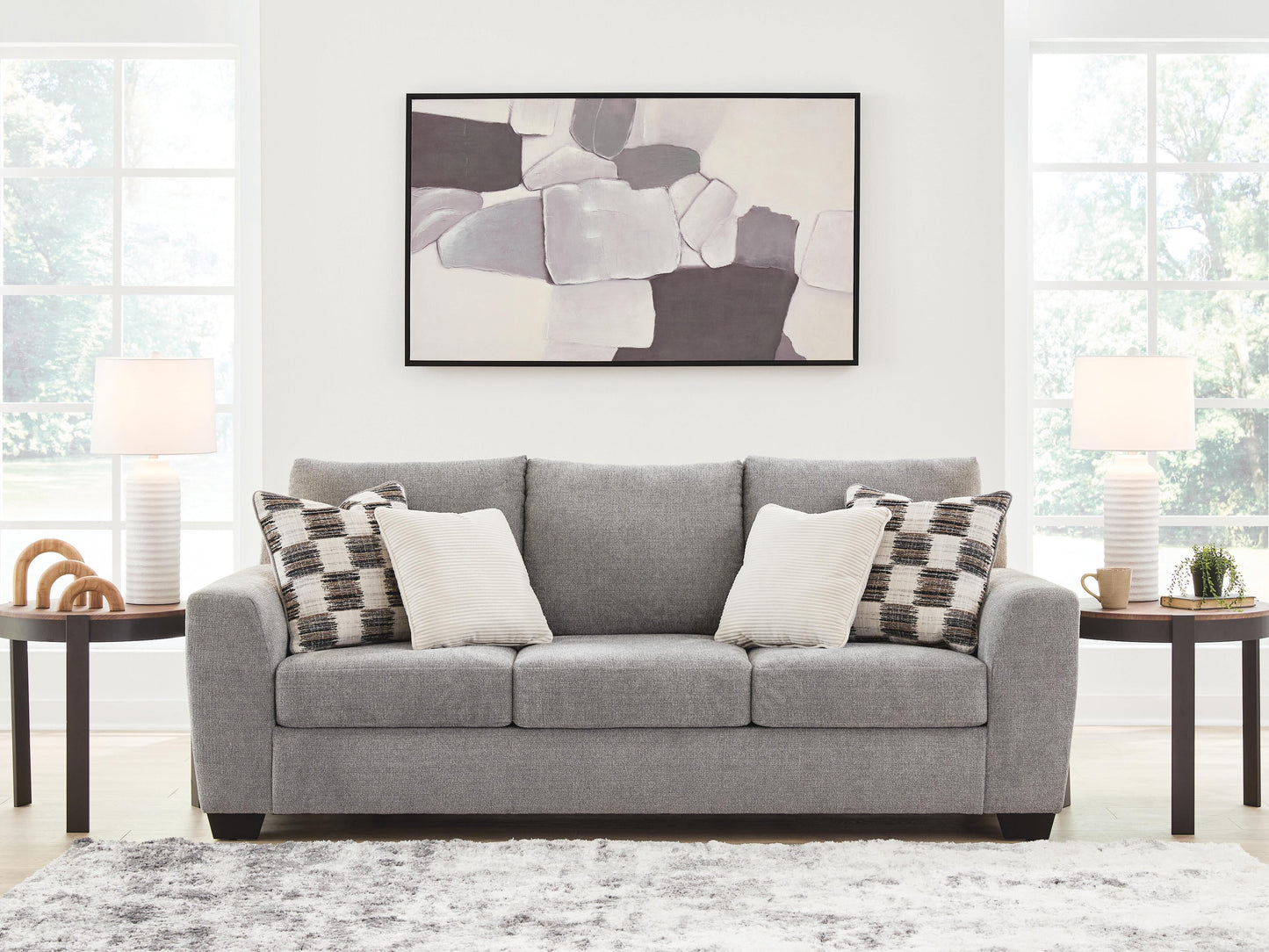 Haines Furniture Outlet - Ashley Furniture - Loreo Living Room - Sofa / Flint - 6310338