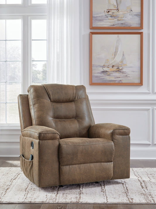 Haines Furniture Outlet - Ashley Furniture - Stockworth Living Room - Rocker Recliner / Granite - PC6560525