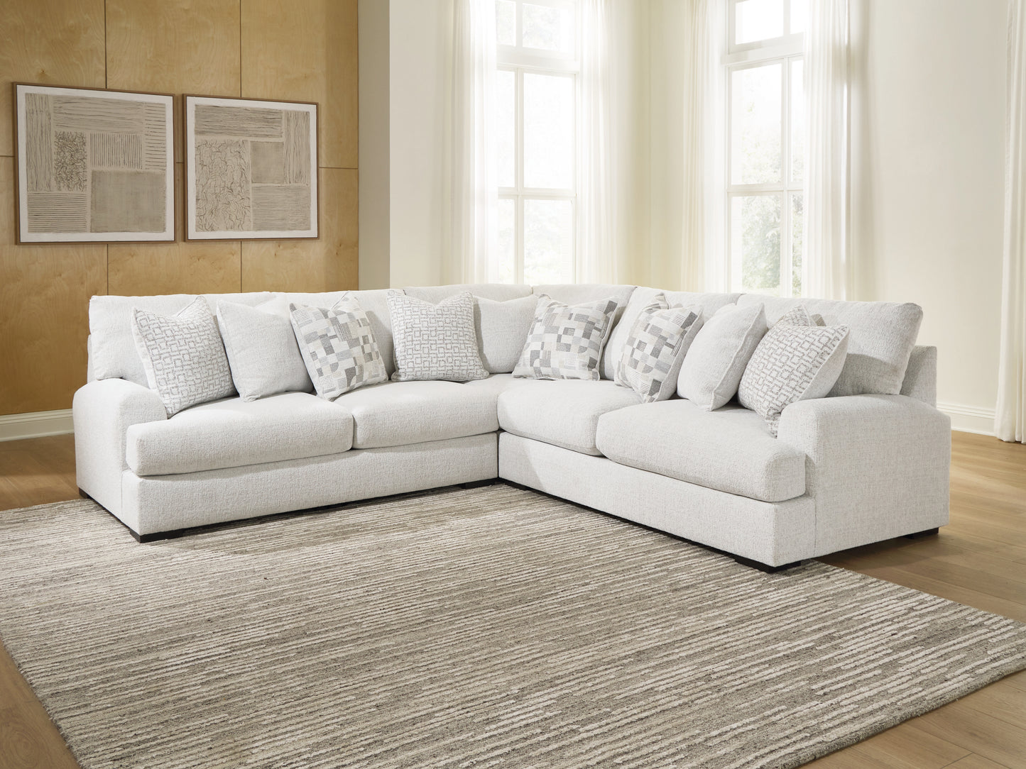 Haines Furniture Outlet - Ashley Furniture - Misty-Lakes Sectional - 3-Piece Sectional - PC66906S4