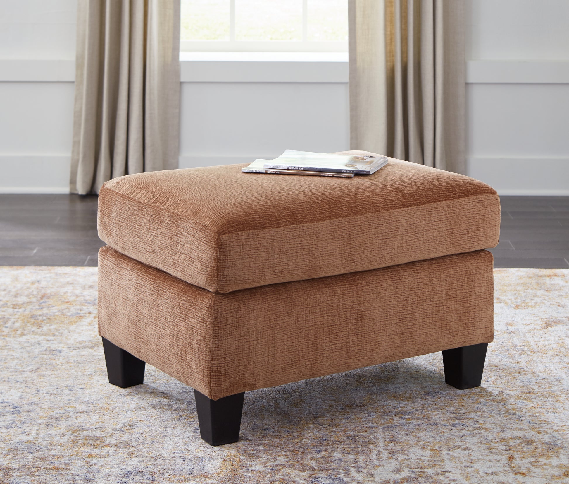 Haines Furniture Outlet - Ashley Furniture - Amity Bay Living Room - Ottoman / Clay - 6720414