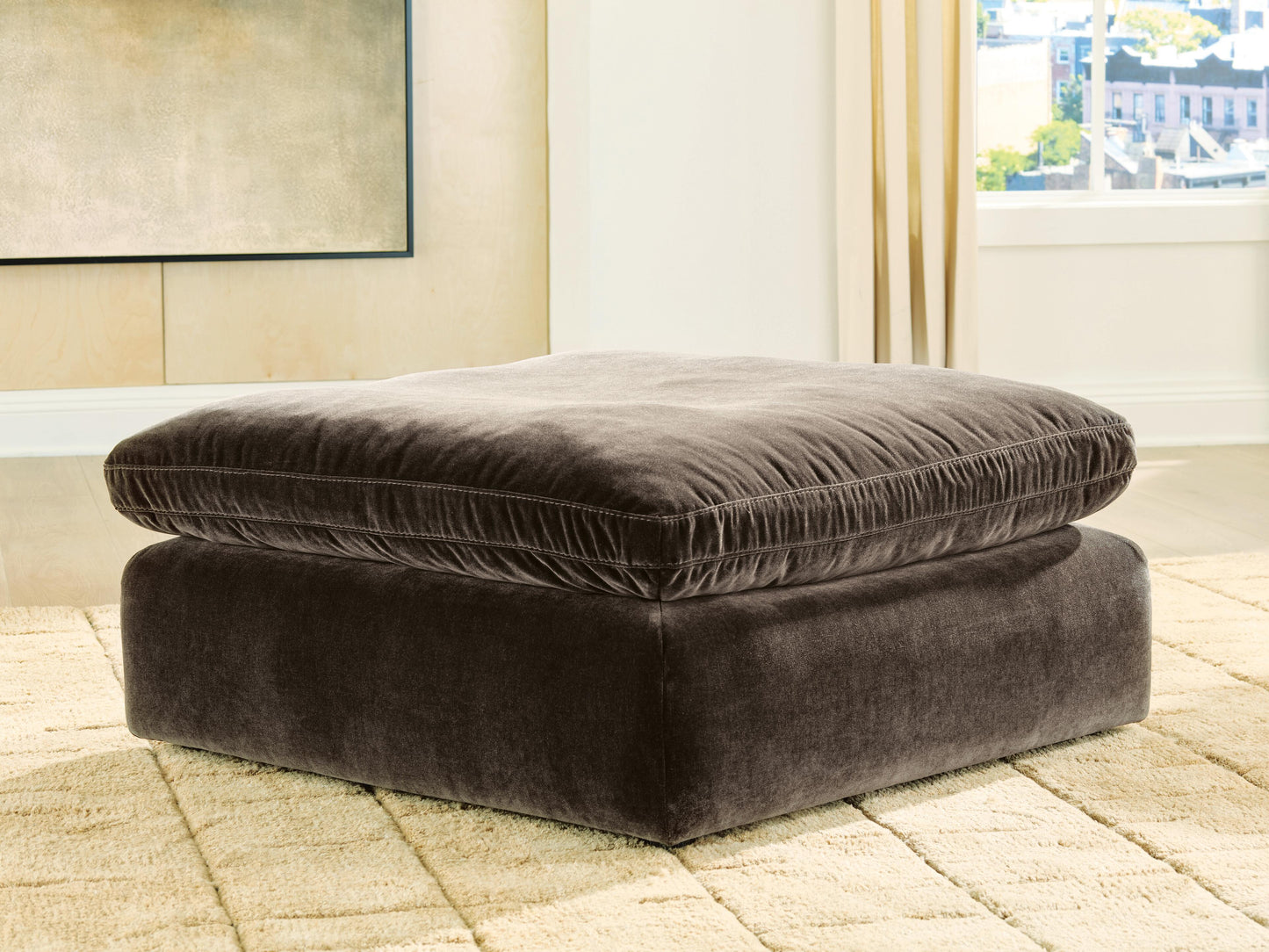 Haines Furniture Outlet - Ashley Furniture - Maxton Heights Living Room - Oversized Accent Ottoman / Bittersweet - 6780708