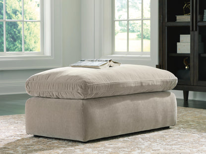Haines Furniture Outlet - Ashley Furniture - Maxton Heights Living Room - Ottoman / Pebble - 6780814
