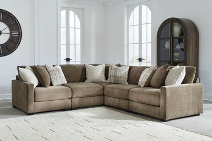 Haines Furniture Outlet - Ashley Furniture - Camellia-Court Sectional - 5-Piece Sectional / Coffee - 68207S17
