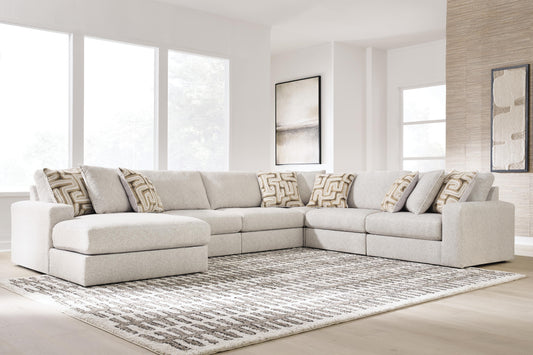 Haines Furniture Outlet - Ashley Furniture - Kestrie Sectional - RAF 6-Piece Sectional with Chaise - PC68706S14