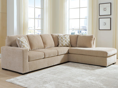 Haines Furniture Outlet - Ashley Furniture - Bridgepoint Sectional - LAF 2-Piece Sectional with Chaise / Almond - PC69507S3