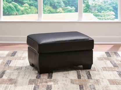 Haines Furniture Outlet - Ashley Furniture - Glennbre Living Room - Ottoman / Midnight - PC6980414