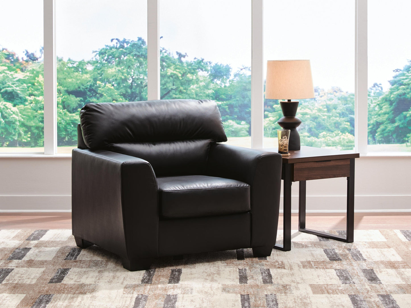 Haines Furniture Outlet - Ashley Furniture - Glennbre Living Room - Chair / Midnight - PC6980420