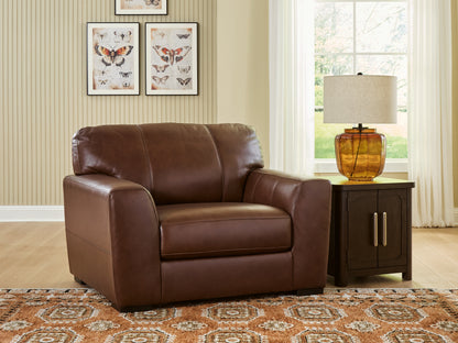 Haines Furniture Outlet - Ashley Furniture - Brogliano Living Room - Chair and a Half / Canyon - PC7290723