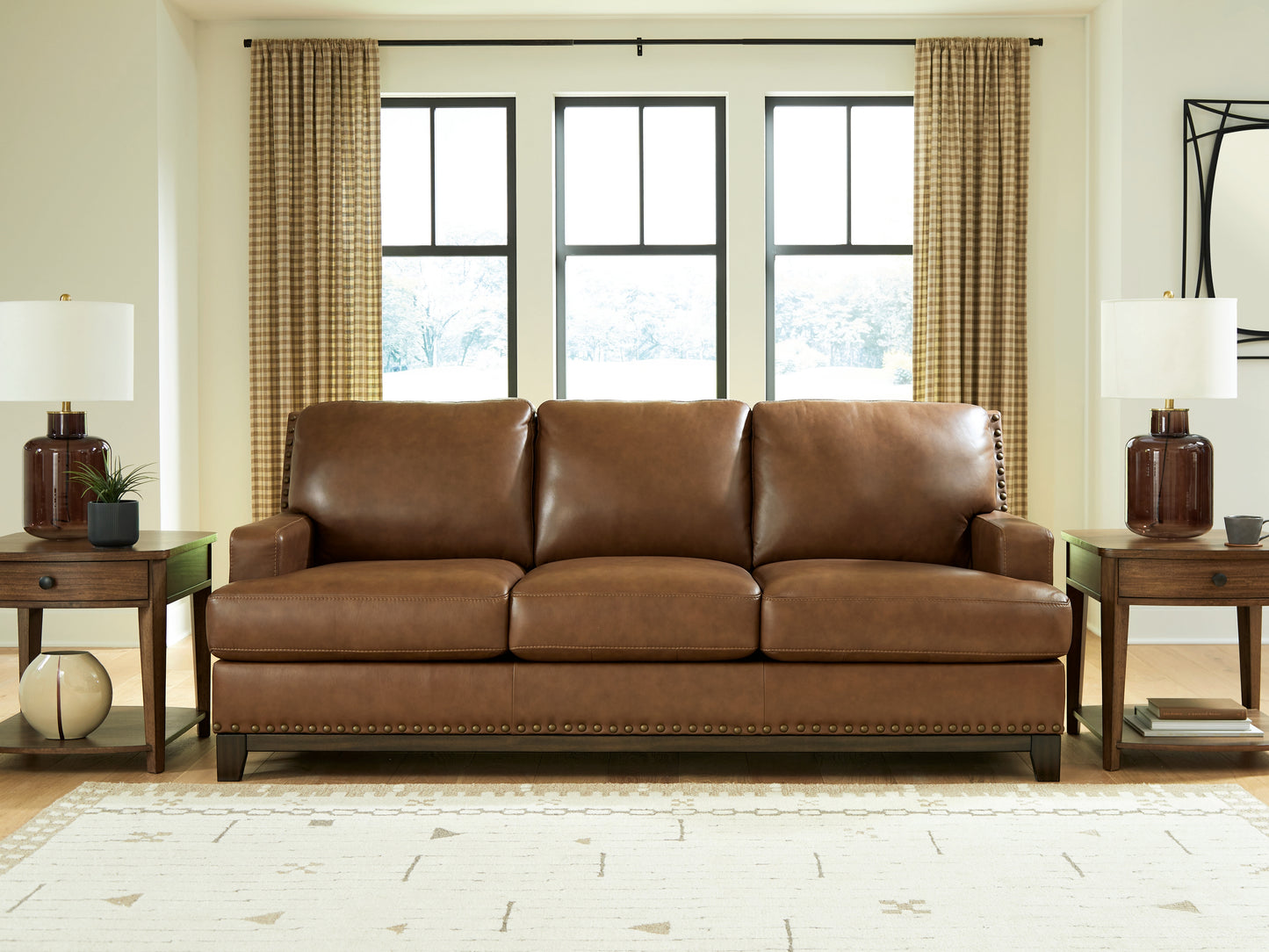 Haines Furniture Outlet - Ashley Furniture - Saonara Living Room - Sofa / Amber - PC7310938