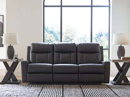 Haines Furniture Outlet - Ashley Furniture - Mackmenville Living Room - Reclining Sofa / Carbon - 7471388