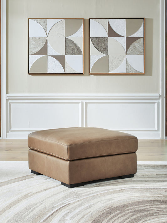 Haines Furniture Outlet - Ashley Furniture - Veronella Living Room - Oversized Accent Ottoman / Sahara - 7610608