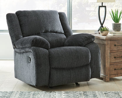 Haines Furniture Outlet - Ashley Furniture - Draycoll Living Room - Power Rocker Recliner / Slate - 7650498
