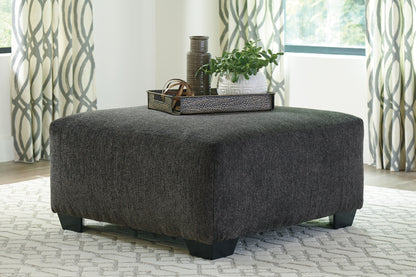 Haines Furniture Outlet - Ashley Furniture - Ballinasloe Living Room - Oversized Accent Ottoman / Smoke - 8070308