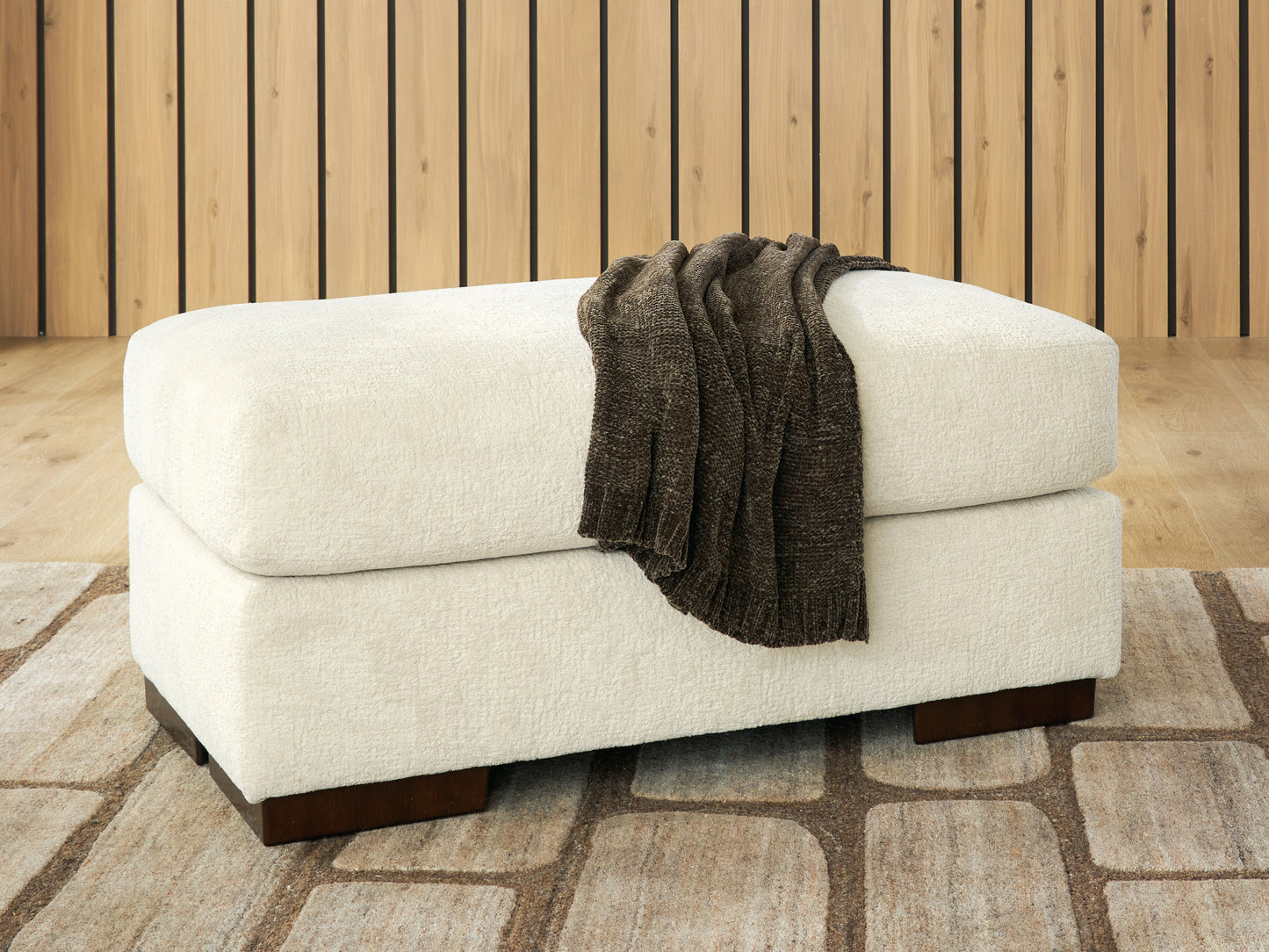 Haines Furniture Outlet - Ashley Furniture - Jayne Park Living Room - Ottoman / Sand - PC8150614