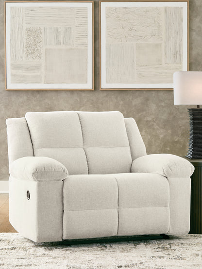 Haines Furniture Outlet - Ashley Furniture - Orlen Living Room - Zero Wall Wide Seat Recliner / Winter - 8160252