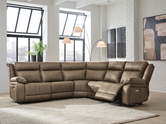 Haines Furniture Outlet - Ashley Furniture - Max-Momentum Sectional - 5-Piece Power Reclining Sectional - PC82305S4