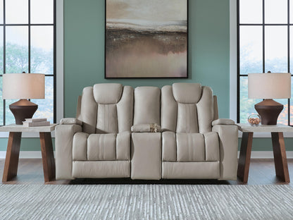 Haines Furniture Outlet - Ashley Furniture - Elevate Edges Living Room - Glider REC Loveseat w/Console / Coin - PC8330543
