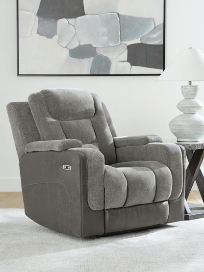 Haines Furniture Outlet - Ashley Furniture - Mixed Motion Living Room - PWR Recliner/ADJ Headrest - PC8350513