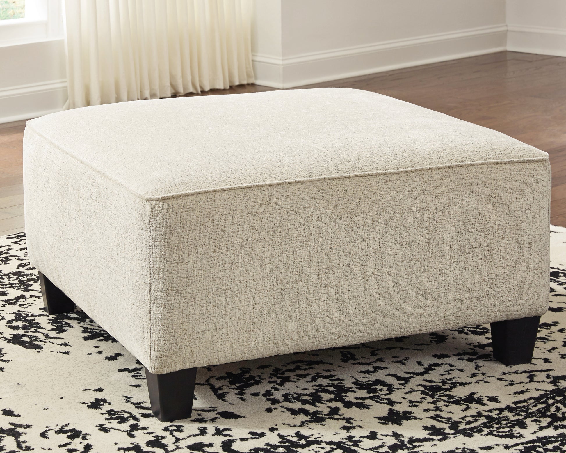 Haines Furniture Outlet - Ashley Furniture - Abinger Living Room - Oversized Accent Ottoman / Natural - 8390408