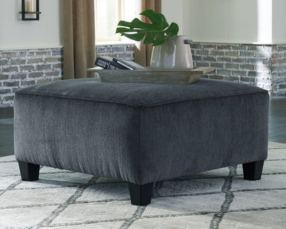 Haines Furniture Outlet - Ashley Furniture - Abinger Living Room - Oversized Accent Ottoman / Smoke - 8390508