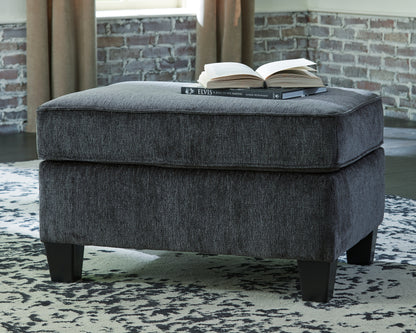 Haines Furniture Outlet - Ashley Furniture - Abinger Living Room - Ottoman / Smoke - 8390514
