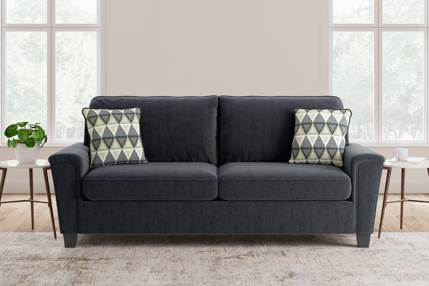 Haines Furniture Outlet - Ashley Furniture - Abinger Living Room - Sofa / Smoke - 8390538